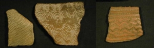 Wavy line and dotted wavy line decoration UC13972 and 14085 - Copyright of the Petrie Museum of Egyptian Archaeology, UCL