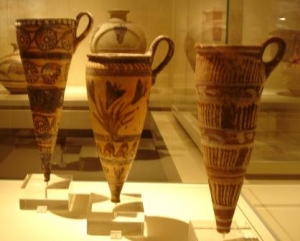Minoan rhytons 1,600 BC - source Archaeological Museum, Athens