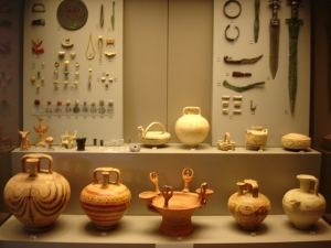 Finds from the Perati cemetery, Greece, late 13th to 12th centuries BC - source Archaeological Museum, Athens
