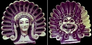 Etruscan antefixes - source Huntfor