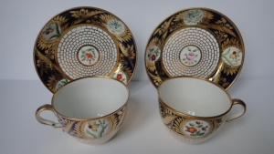 Spode bone china cups and saucers