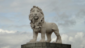 Coade stone lion, Westminster