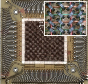 Ferrite core memory - source Wikipedia