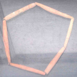 Pottery Beads Imitating Carnelian, Indus Period 5,000 to 2,000 BC Courtesy Government Museum, Chennai