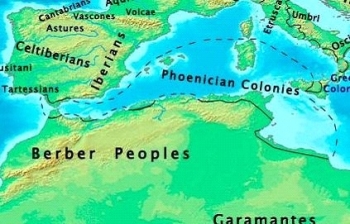 Map of Carthaginian Region 650 BC - source Thomas Lessman
